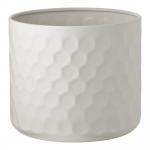 Lillepott 24,5 x 21 cm valge teras modernne