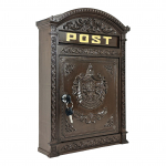 Postkast 31 &times; 9,5 &times; 44,5 cm antiikne valualumiinium