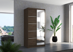 Liugustega riidekapp ORLANDO 100 100x200x58 Choco
