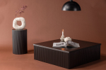 Lenox diivanilaud 90 x 90 cm must MDF sooneline plaat