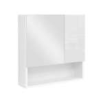 Peegliga vannitoakapp 54 x 15 x 55 cm valge