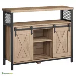 Kummut ustega 100 x 33 x 80 cm pruun rustikaalne hoiukapp