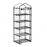 Kasvuhoone 192 x 69 x 50 cm must PVC-kattega