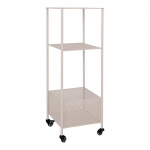 Serveerimislaud ratastel Torres 35x35x100 cm liiv