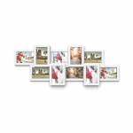 Pildiraam mitmele fotole 34x87cm valge