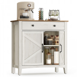 K&ouml;&ouml;gikapp sahtliga 80x40x80 cm valge ja pruun