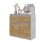 Kummut sahtlitega 80x75x35 cm Wotan
