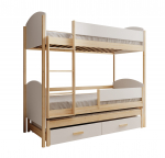 Laste voodi Leia 96x185x212 cm Valge