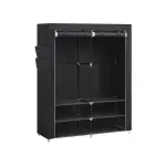 Riidest riidekapp 127x45x176 cm must 2 riidelatiga
