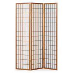 Ruumijagaja vahesein 175x132 cm pruun 3-osaline