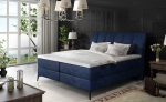 Boxspring-voodi Aderito 140X200 143x118 cm Tumehall Sinine