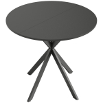 S&ouml;&ouml;gilaud 80x75 cm must puitlaastplaat ja teras