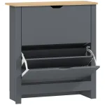 Kingakapp 2 klapiga sahtliga 72 x 26 x 80 cm tumehall