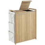 Pesukorv 120 l 63x33x78 cm naturaalne bambus