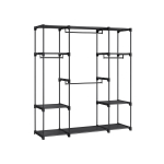 Avatud riidekapp 43 x 151 x 166 cm must