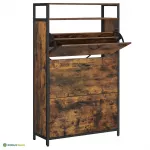 Jalatsikapp sahtlitega 80x30x130 cm pruun esikusse