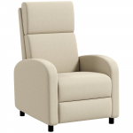 Tugitool 64 &times; 86 &times; 102 cm kreemvalge jalatoega 160&deg;