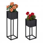 Lillealuste komplekt must metall 50 ja 70 cm