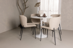 Hamden ja Modesto s&ouml;&ouml;gikomplekt 75x80 cm valge MDF laud