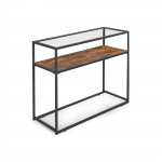 Konsoollaud riiuliga 100.5x40.5x80.5cm pruun