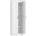 Valge 175 cm kummut pehme sulgumine ja riiulid