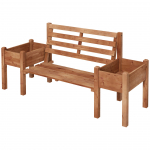 Puidust aiapink lillekastiga 184x59 cm