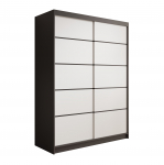 Liugustega riidekapp Calma 150 150x200x58 Must