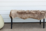 Kunstkarusnahast pleed Katy pruun 55 x 180 cm kodutekstiil