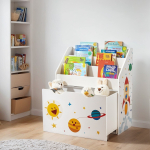 Laste raamaturiiul 29,5 x 62,5 x 70 cm valge 3 riiulit
