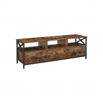TV-alus 147 &times; 40 &times; 50 cm pruun-must hoiuga terasraam