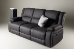 Diivan recliner Singapur 96x218x100 cm Must