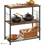 K&ouml;&ouml;giriiul 80 x 40 x 90 cm pruun 3 tasapinda ja 6 konksu