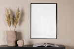 Seinapilt valgete neetidega 70 x 100 cm valge