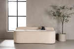 Kanapee diivan Pocatello valge boucle 160x57 cm 250 kg