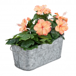 Metallist lillepott 16 x 38 x 19 cm 9 l veekindel