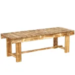 Aiatool 2 inimesele 110x38x35 cm tumepruun