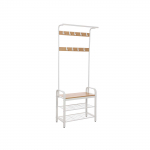 Metallist esikunagi 72 x 34 x 183 cm valge