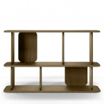 Raamaturiiul SALA 120x40x76 tumepruun