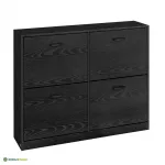 Jalatsikapp esikusse 24 x 105,5 x 82,7 cm eebenipuu must