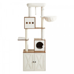 Kassipuu 100 x 61 x 178 cm liivakastikapi ja sisaliga