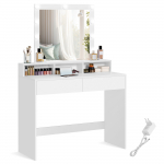 Tualettlaud 100x40x145 cm Valge