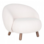 Savona disain tugitool 57x35 cm valge p&auml;hkli tooni jalad