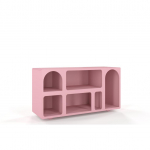 Kummut Olimpia 140x75x40 cm roosa p&ouml;&ouml;k 6 riiulit