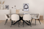 S&ouml;&ouml;gilaud ja toolid Piazza 180 cm MDF beež/must