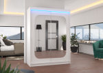 Liugustega Riidekapp CLEVER 150 150x200x58 Valge