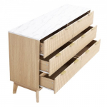 Kummut sahtlitega 39,9 x 137,2 x 81,3 cm hele puit