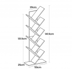 Valge raamaturiiul 25 x 50 x 1415 cm Pilvevalge