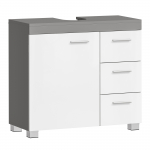 Peeglikapp 70x30x63,8 cm tsemendihall MDF 3 sahtlit