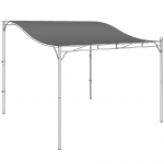 Pergola varikatuse kate 298 x 293 cm tumehall pol&uuml;ester