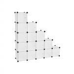 Jalatsikarp 16tk 153 x 133 x 31 cm valge
